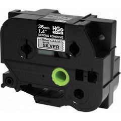 Brother - Labels, Ribbons & Tapes; Type: Label Tape ; Color: Black on Matte Silver ; For Use With: PT-9700PC; PT-9800PCN; PT-E800W; PT-P900; PT-P900W; PT-P950NW P-Touch Label Makers ; Width (mm): 36.00 ; Length (Feet): 26.2 ; Material: Polyester - Exact Tooling