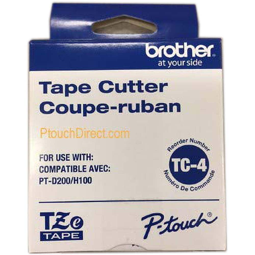 Brother - Label Maker & Tape Accessories; Type: Cutter Blade ; For Use With: PT-1100; PT-11Q; PT-1200; PT-200; PT-D200; PT-D200BT; PT-D200DA; PT-D200G; PT-D200MA; PT-D200SA; PT-D210; PT-E100; PT-E110; PT-H100 Label Makers; 12 mm TZe Tape Labeling Systems - Exact Tooling