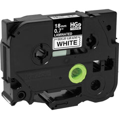 Brother - Labels, Ribbons & Tapes; Type: Label Tape ; Color: Black on White ; For Use With: PT-18RKT; PT-9200PC; PT-9500PC; PT-9700PC; PT-9800PCN; PT-E300; PT-E500; PT-E550W; PT-E800W; PT-P750WVP; PT-P900; PT-P900W; PT-P950NW P-Touch Label Makers ; Width - Exact Tooling