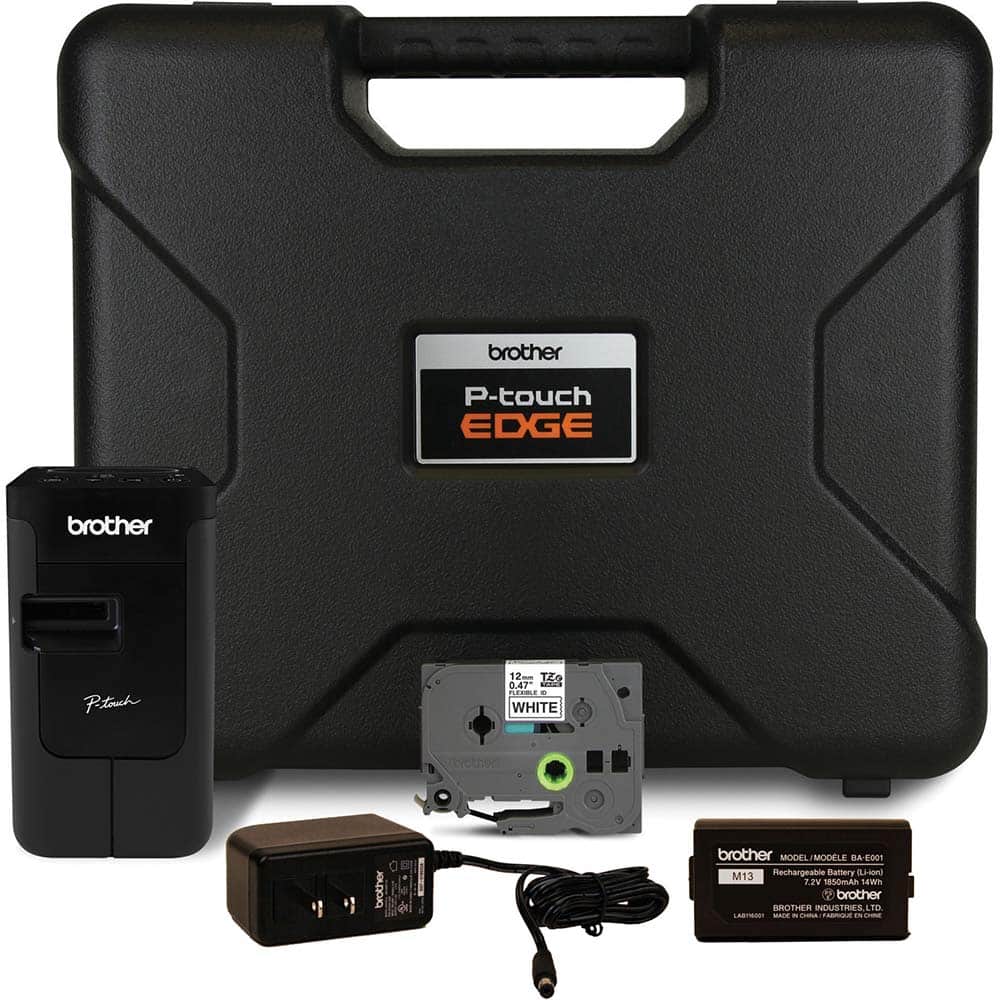 Brother - Electronic Label Makers; Type: Label Printer ; Power Source: 12V DC 2A AC Adapter; Rechargeable Lithium-Ion Battery ; Resolution: 180 x 360 ; Contents: Label Printer; 8 m Tape (TZeFX231); Rechargeable Lithium-Ion Battery (BA-E001); USB Cable; A - Exact Tooling