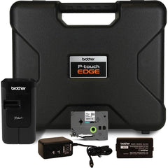 Brother - Electronic Label Makers; Type: Label Printer ; Power Source: 12V DC 2A AC Adapter; Rechargeable Lithium-Ion Battery ; Resolution: 180 x 360 ; Contents: Label Printer; 8 m Tape (TZeFX231); Rechargeable Lithium-Ion Battery (BA-E001); USB Cable; A - Exact Tooling