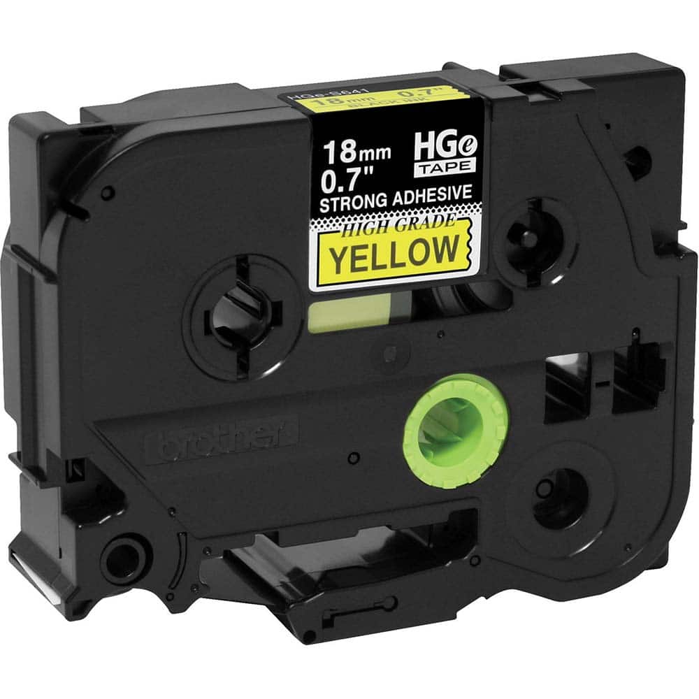 Brother - Labels, Ribbons & Tapes; Type: Label Tape ; Color: Black on Yellow ; For Use With: PT-18RKT; PT-9200PC; PT-9500PC; PT-9700PC; PT-9800PCN; PT-E300; PT-E500; PT-E550W; PT-E800W; PT-P750WVP; PT-P900; PT-P900W; PT-P950NW P-Touch Label Makers ; Widt - Exact Tooling