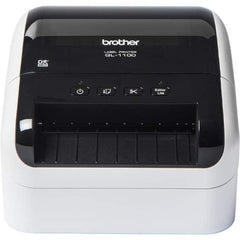 Brother - Electronic Label Makers; Type: Label Printer ; Power Source: 120V AC 60Hz ; Resolution: 300 x 300 ; Contents: Software; USB Cable; AC Adapter; Quick Setup Guide; Documentation; Starter Rolls - (41) Die-Cut Large Shipping Labels (DK-1247); 2.4 i - Exact Tooling