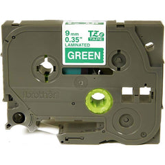 Brother - Labels, Ribbons & Tapes; Type: Label Tape ; Color: White on Green ; For Use With: GL-100; GL-H100; PT-1000; PT-1000BM; PT-1010; PT-1010B; PT-1010NB; PT-1010R; PT-1010RDT; PT-1010S; PT-1090; PT-1090BK; PT-1100; PT-1100QL; PT-1100SB; PT-1100SBVP; - Exact Tooling