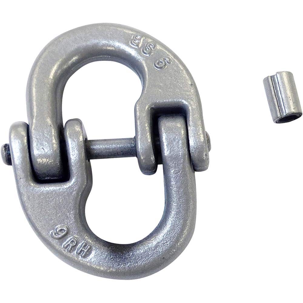Crosby - Links; Type: Connecting Link ; Chain Size (Inch): 1/4 ; Load Capacity (Lb.): 3250.000 ; Material: Forged Alloy Steel - Exact Tooling