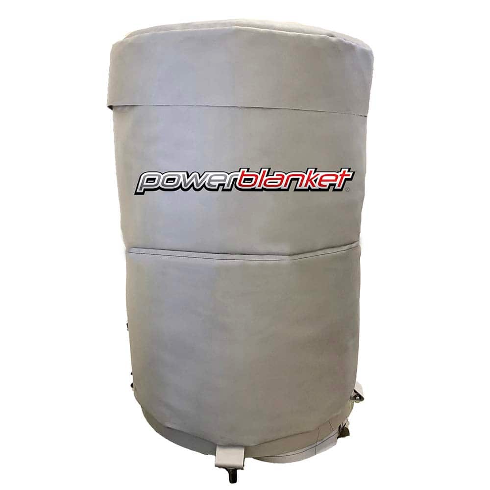 Powerblanket - Drum Heaters; Wattage: 2400.000 ; Container Size: 55 Gal. Drum ; Width (Inch): 36 ; Voltage: 110 to 120 ; Minimum Temperature (F): 0.000 ; Maximum Temperature (F): 212.000 - Exact Tooling