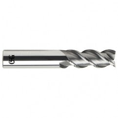 3/4 Dia. x 4 Overall Length 3-Flute .060 C/R Solid Carbide SE End Mill-Round Shank-Center Cutting-Uncoated - Exact Tooling