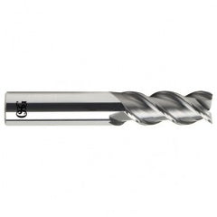 1 Dia. x 5 Overall Length 3-Flute Square End Solid Carbide SE End Mill-Round Shank-Center Cutting-Uncoated - Exact Tooling