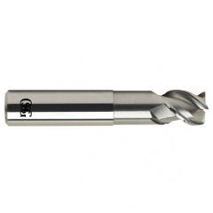 3/4 Dia. x 4 Overall Length 3-Flute .090 C/R Solid Carbide SE End Mill-Round Shank-Center Cutting-Uncoated - Exact Tooling