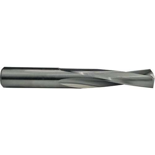1.1 mm Dia. × 1.1 mm Shank × 12.5 mm Flute Length × 38 mm OAL, 2xD Flute, Solid Carbide Drill - Exact Tooling