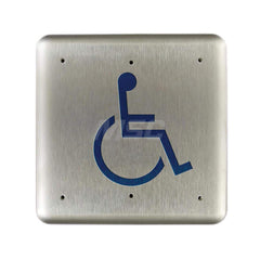 Electromagnet Lock Accessories; Type: Hardwired Pushplate; For Use With: Touchless Actuators; Material: Stainless Steel; Material: Stainless Steel; For Use With: Touchless Actuators; Type: Hardwired Pushplate; Accessory Type: Hardwired Pushplate; Type: Ha