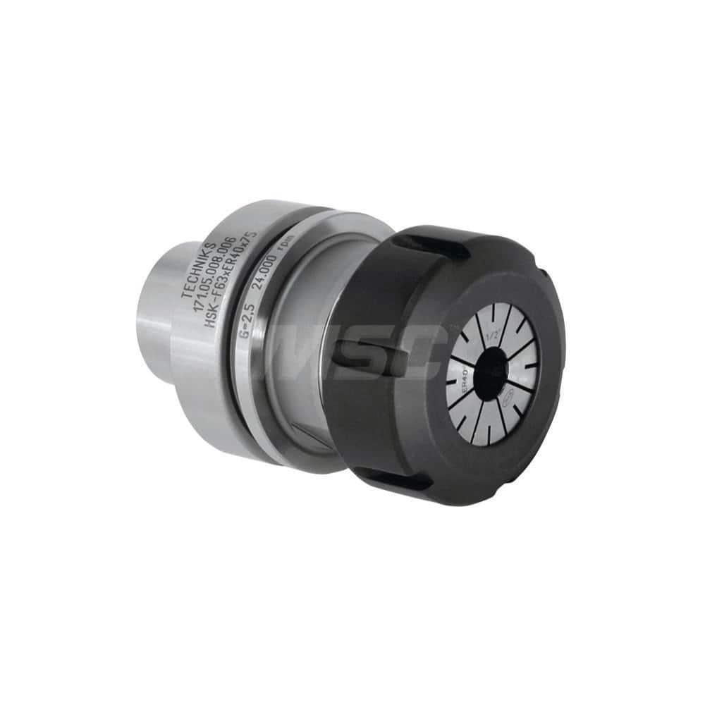 Collet Chuck: ER Collet, Taper Shank 70 mm Projection, Through Coolant
