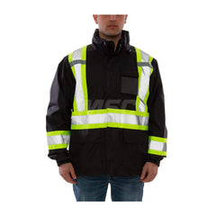Work Jacket & Coat  Size 2X-Large N/A Polyurethane & 300D Polyester N/A Fluorescent Yellow ™Green & Black N/A 6.000 Pocket