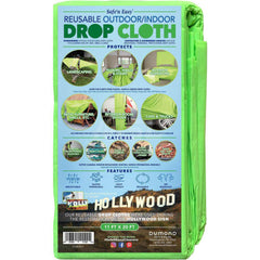 Drop Cloths; Material: Microfiber; Material: Microfiber; Duty Level: Heavy-Duty; Overall Thickness: 0.1; Disposable: Yes; Thickness (Decimal Inch): 0.1; Color: Green; Features: Breathable, Permeable, Reusable, Rip Resistant; Overall Width: 11; Overall Len