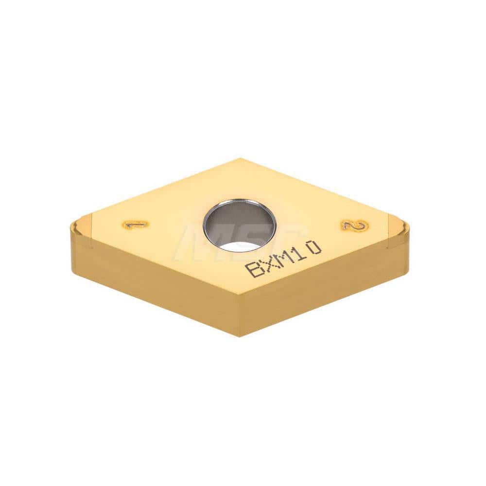 Turning Insert:  2QP-DNGM431HP BXA20,  Polycrystalline Cubic Boron Nitride Coated Finish,  Neutral,  1/2″ Inscribed Circle,  0.0160″ Corner Radius,  55.0 &deg N/A Diamond,  Series  DNGM