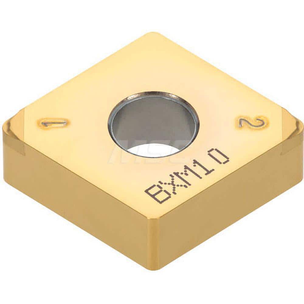 Turning Insert:  2QP-CNGM432HP BXM10,  Polycrystalline Cubic Boron Nitride TiCN Finish,  Neutral,  1/2″ Inscribed Circle,  0.0310″ Corner Radius,  80.0 &deg N/A Diamond,  Series  CNGM