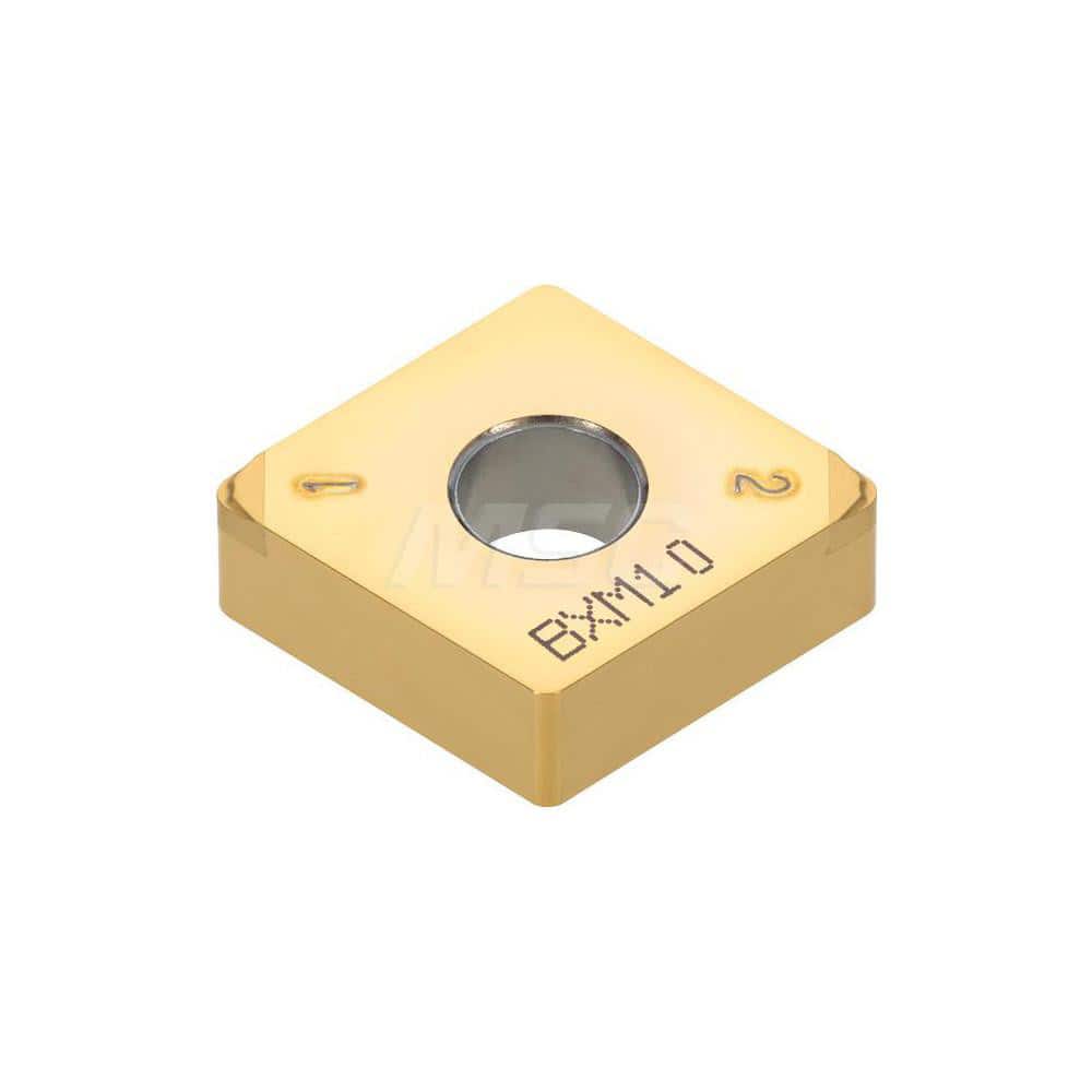 Turning Insert:  2QP-CNGM433HP BXA10,  Polycrystalline Cubic Boron Nitride TiAlN & TiCN Finish,  Neutral,  1/2″ Inscribed Circle,  0.0470″ Corner Radius,  80.0 &deg N/A Diamond,  Series  CNGM