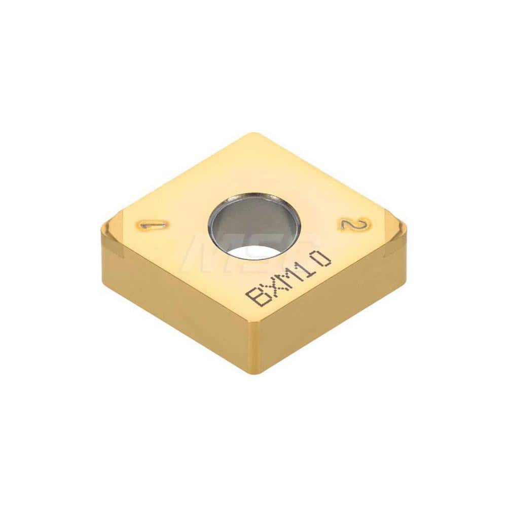 Turning Insert:  2QP-CNGM433HP BXA20,  Polycrystalline Cubic Boron Nitride Coated Finish,  Neutral,  1/2″ Inscribed Circle,  0.0470″ Corner Radius,  80.0 &deg N/A Diamond,  Series  CNGM