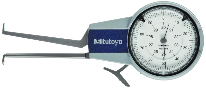 2.5 - 12.5mm Measuring Range (0.01mm Grad.) - Dial Caliper Gage - #209-300 - Exact Tooling