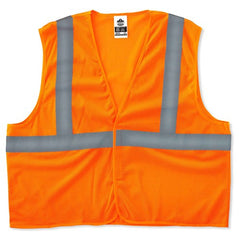 8205HL L/ XL Econo 2 Hook & Loop Orange Vest - Exact Tooling