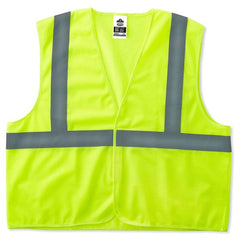 8205HL S/M Econo 2 Hook & Loop Lime Vest - Exact Tooling
