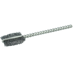 3/8″ Power Tube Brush, .005″ Stainless Steel Wire Fill, 9/16″ Brush Length - Exact Tooling