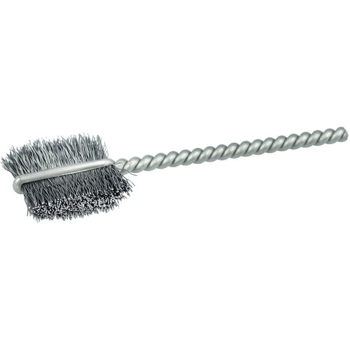 1/2″ Power Tube Brush, .005″ Stainless Steel Wire Fill, 9/16″ Brush Length - Exact Tooling