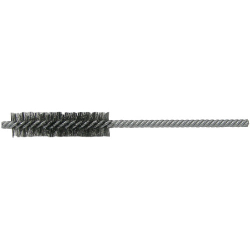 1/2″ Power Tube Brush, .004″ Stainless Steel Wire Fill, 2″ Brush Length - Exact Tooling