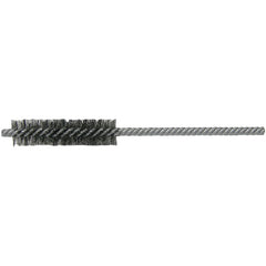 1/2″ Power Tube Brush, .006″ Stainless Steel Wire Fill, 2″ Brush Length - Exact Tooling