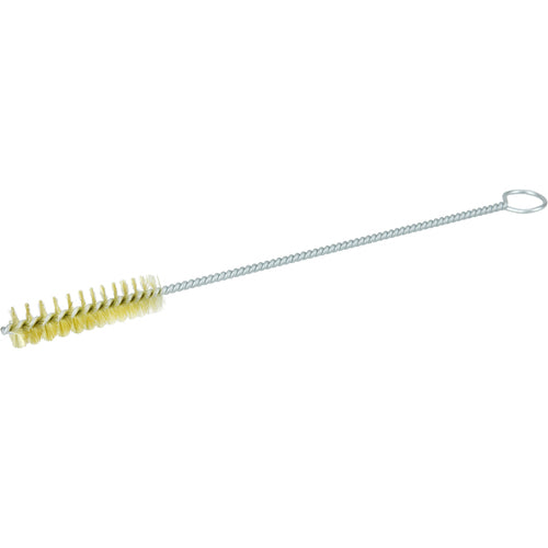 1/2″ Hand Tube Brush-0.004″ Brass, 2 Brush Length - Non-Sparking Wire Wheel - Exact Tooling