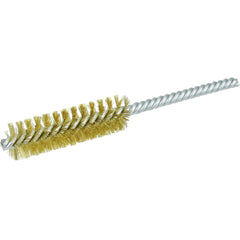 3/4″ Power Tube Brush-0.006″ Brass, 2-1/2 Brush Length - Non-Sparking Wire Wheel - Exact Tooling