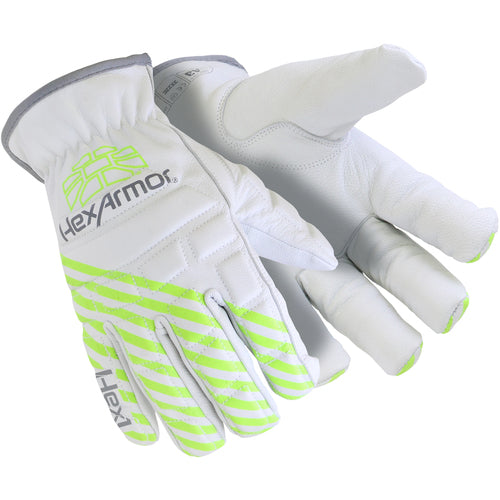 Goatskin Leather Glove with Foam Impact Padding, Size S