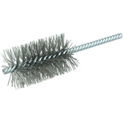 1-1/2″ Power Tube Brush, .014″ Stainless Steel Fill, 2-1/2″ Brush Length - Exact Tooling