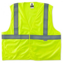 8255HL L/XL LIME TREATED POLY VEST - Exact Tooling