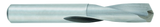 10mm Carbide Slow Spiral Jobber Drill - Bright - Exact Tooling