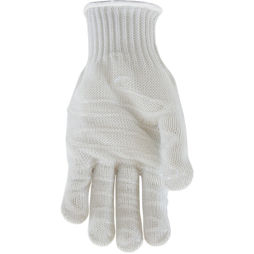 ‎22-601LHL SS Engineered Yarn - 3-str S-Steel Wr-Core/Poly - Hvy Wgt 1 Side Silagrip Coat - Wht - F-Fgr - Exact Tooling