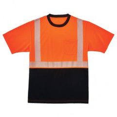 8280BK S ORG/BLK FRONT PERF T-SHIRT - Exact Tooling