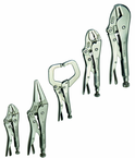 5 Piece - Assorted Jaw Locking Plier Set - Exact Tooling