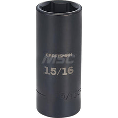 Impact Socket: 1/2″ Drive 6-Point, Black Oxide