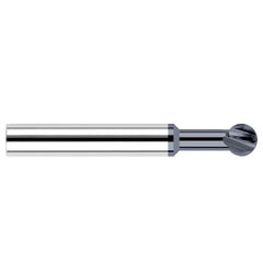 Undercutting End Mills - 0.5000″ (1/2″) Cutter Diameter × 0.5000″ (1/2″) Neck Length × 270° Carbide Undercutting End Mill, 4 Flutes, AlTiN Coated - Exact Tooling
