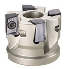 Heli Do Indexable Face Mill-2.5" Dia; 1" Bore Dia - Exact Tooling