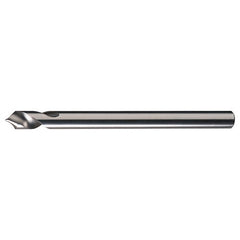 1″ × 8″ OAL 90 Degree HSS Radial NC Spotting Drills Bright - Exact Tooling
