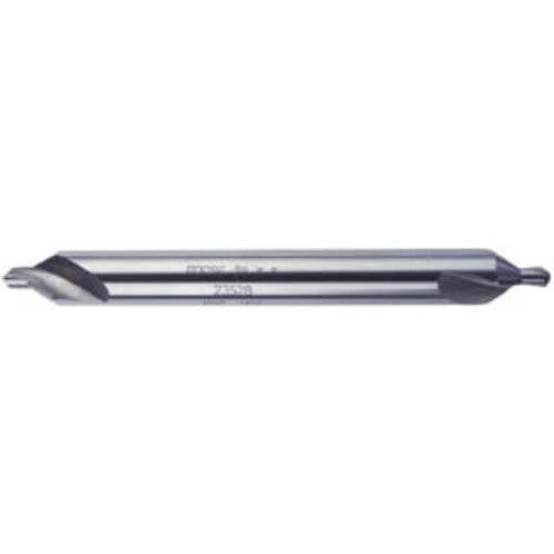 #2 × 3″ OAL 60 Degree HSS Plain Combined Drill and Countersink Bright Series/List #1499 - Exact Tooling