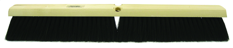 18" - Black Fine Sweeping Broom Without Handle - Exact Tooling