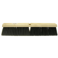 18″ - Black Medium Sweeping Broom Without Handle - Exact Tooling