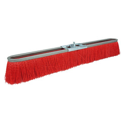 18″ Vortec Pro Medium Sweep Strip Broom, Red Polypropylene Fill - Exact Tooling