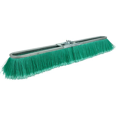 24″ Vortec Pro Fine Sweep Strip Broom, Green Polypropylene Fill - Exact Tooling