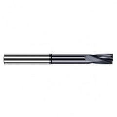 0.0781″ (5/64″) Cutter Diameter × 0.3120″ (5/16″) Flute Length × 0.6250″ (5/8″) Reach Carbide Flat Bottom Counterbore, 4 Flutes, AlTiN Coated - Exact Tooling