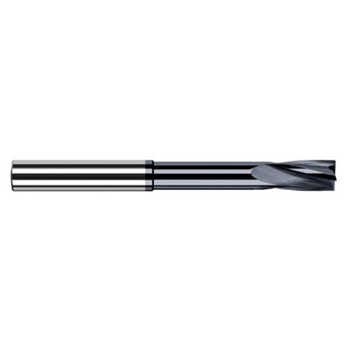 0.0625″ (1/16″) Cutter Diameter × 0.2500″ (1/4″) Flute Length × 0.5000″ (1/2″) Reach Carbide Flat Bottom Counterbore, 4 Flutes, AlTiN Coated - Exact Tooling