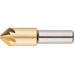 1/4″ Cutting Dia. 1/4″Shank Dia, 6 Flute, 90 Degrees, HSSCo Countersink Series/List #1755 - Exact Tooling